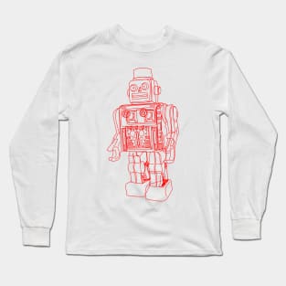 Red Robot Long Sleeve T-Shirt